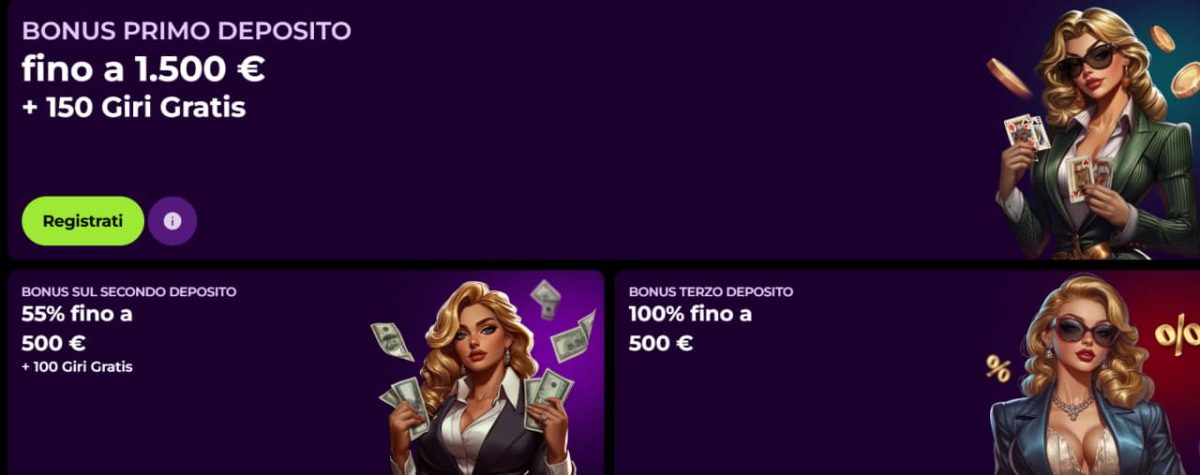 Spinmama Bonus €1.500 + 250 Giri Gratis image 1